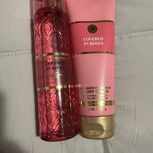 Bath & Body Works Covered in Roses Set - Pink